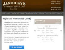 Tablet Screenshot of jagielkyscandy.com